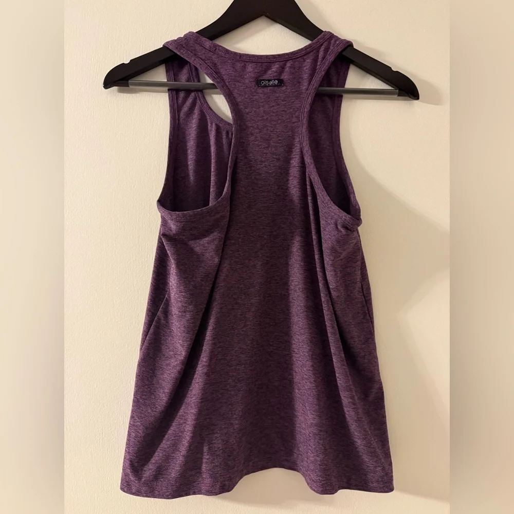 Oiselle Lux Boxy Tank. Purple Size 6. - Picture 3 of 3